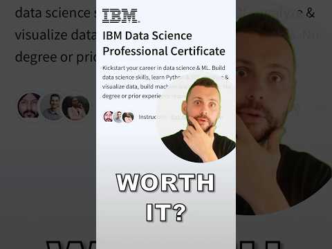 Is The IBM Data Science Professional Certificate Worth It? 🧐