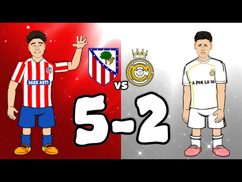 Atlético Madrid 5-2 Real Madrid🔥 La Liga Goals Highlights Alvarez