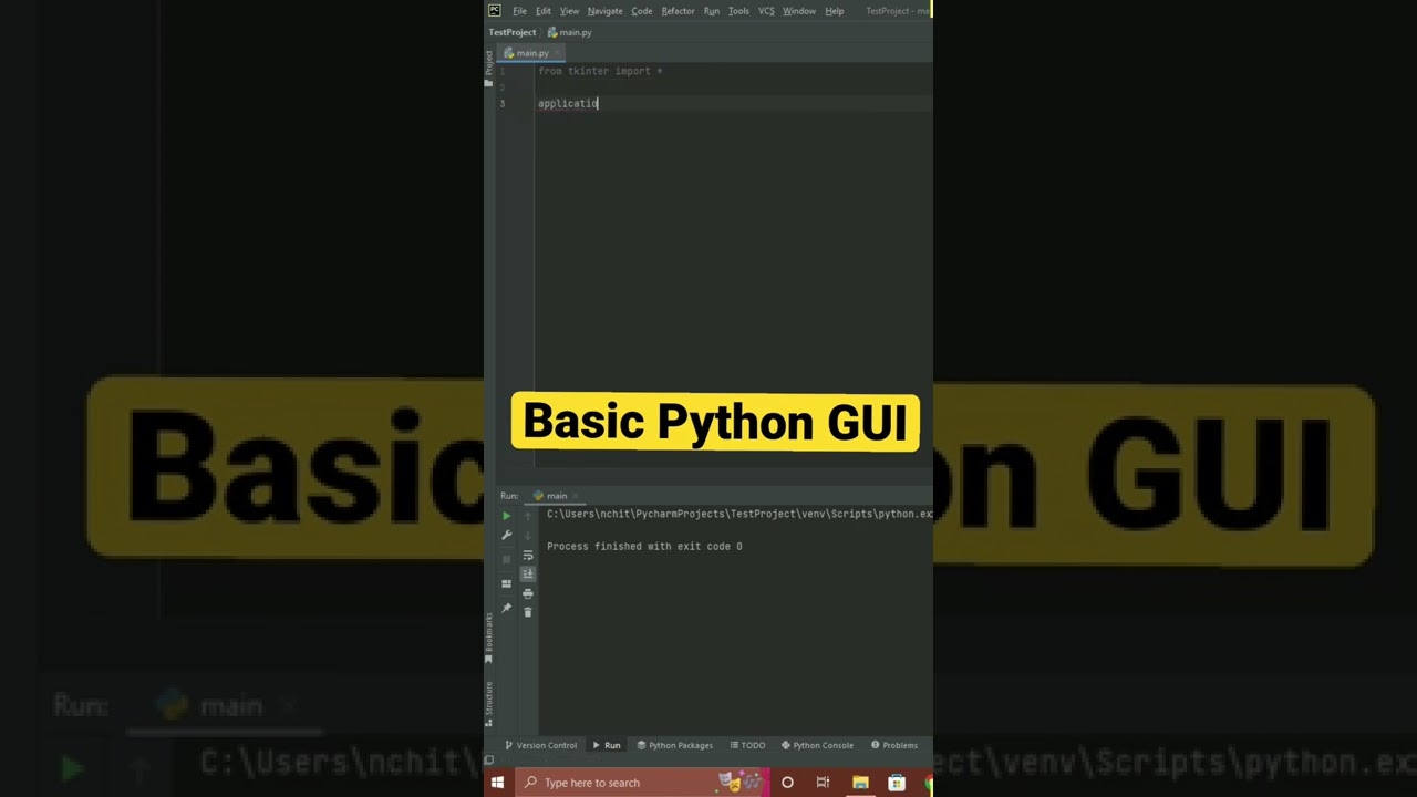 Basic Python GUI Tutorial 📘
