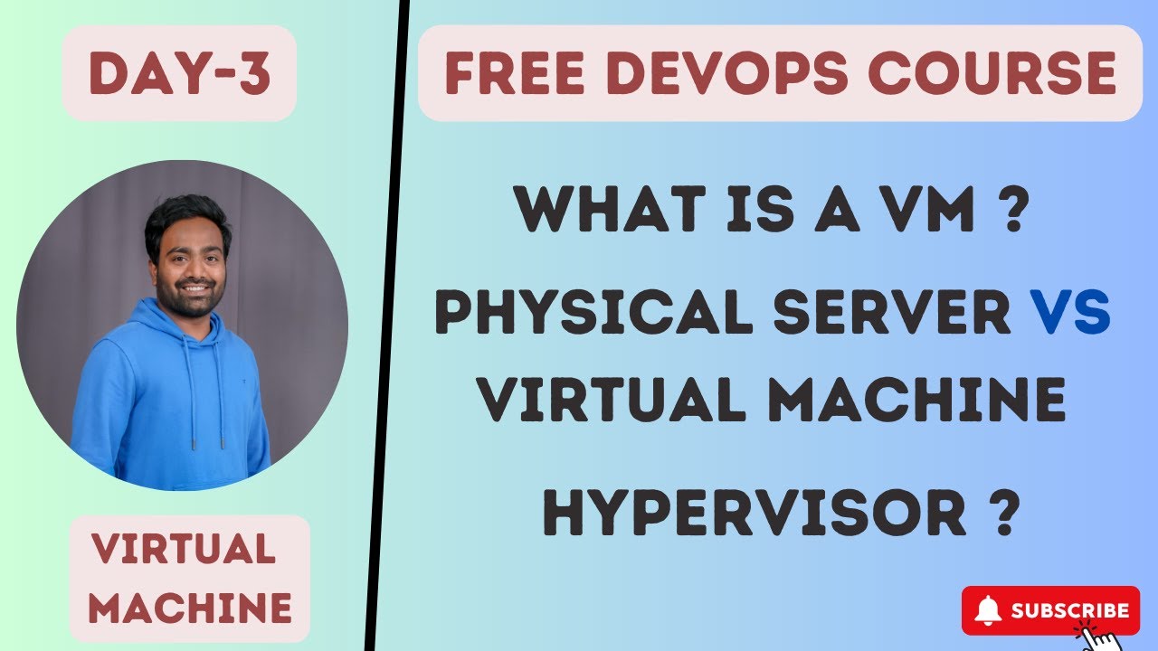 Day-3 | Virtual Machines Part-1 | Free DevOps Course | 45 days | #devopscourse #learning #vm