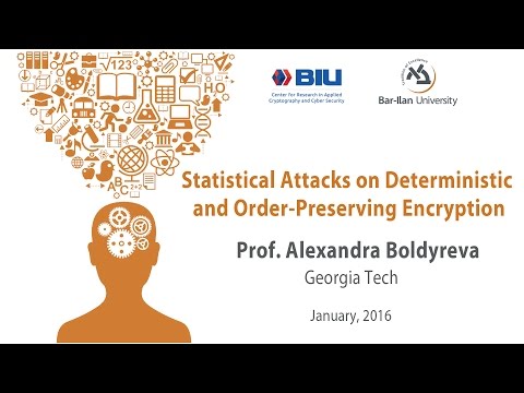 Statistical Attacks on Deterministic and Order-Preserving Encryption by Prof. Alexandra Boldyreva