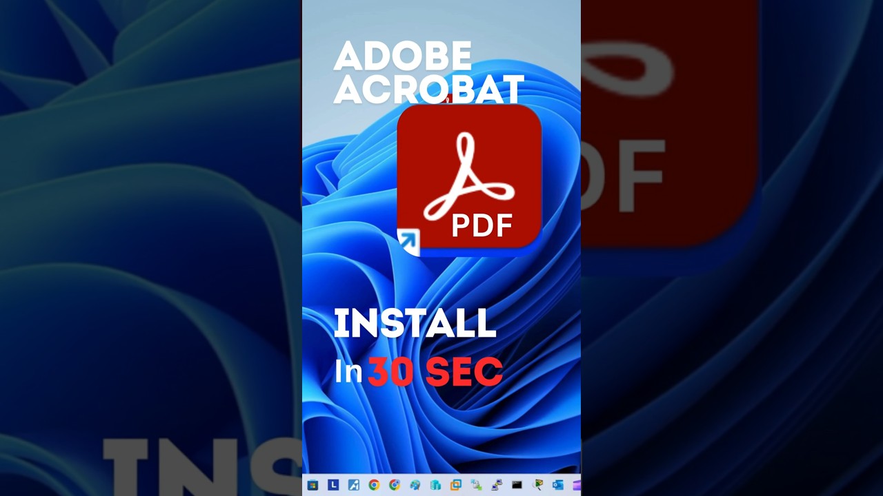 Quick & Easy Guide to Installing Adobe Acrobat PDF 📄 | YouTube Shorts
