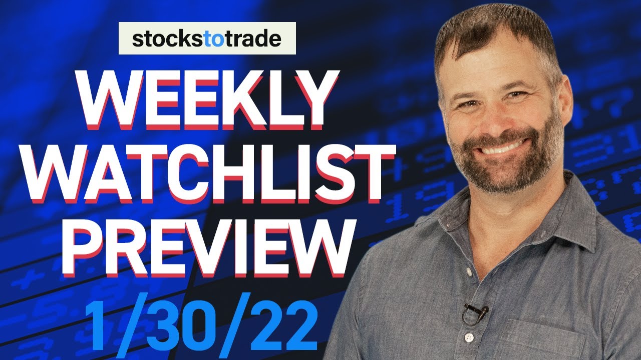 StocksToTrade Weekly Watchlist Preview – Jan 30, 2022 📈