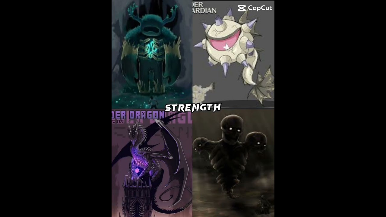 Minecraft Showdown: Warden vs Wither vs Ender Dragon vs Elder Guardian ๐