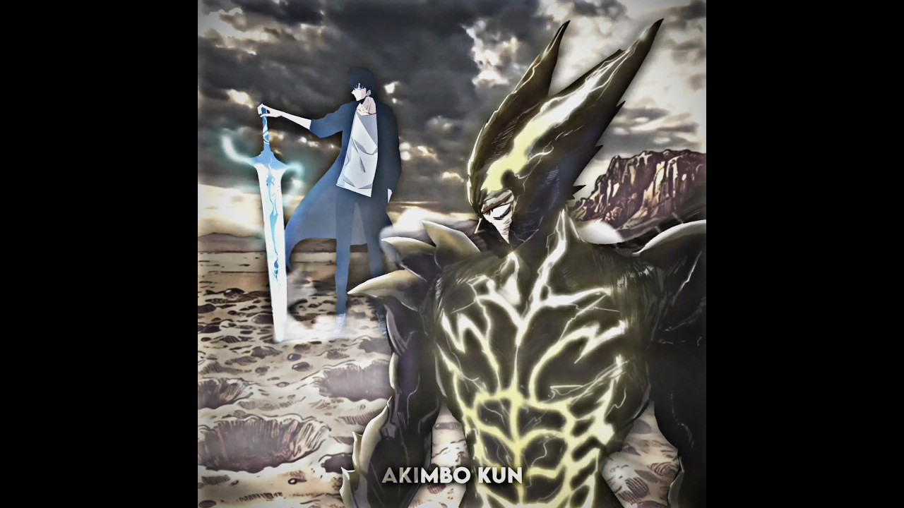 Epic Battle: Garou vs Sung Jin-Woo | One Punch Man x Solo Leveling Crossover ⚔️