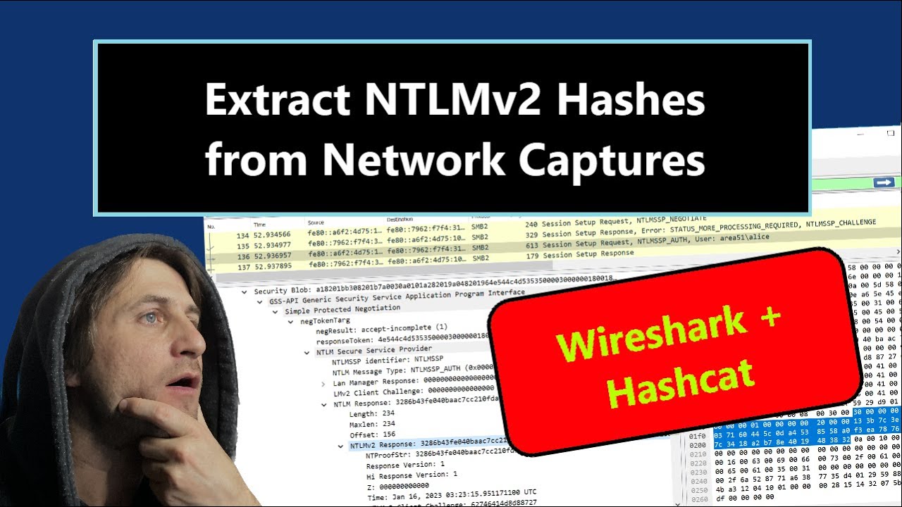 Extract NTLM Hashes from Wireshark for Hashcat 🔍