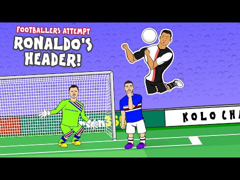 RONALDO'S EPIC HEADER💥 Can other footballers score it?