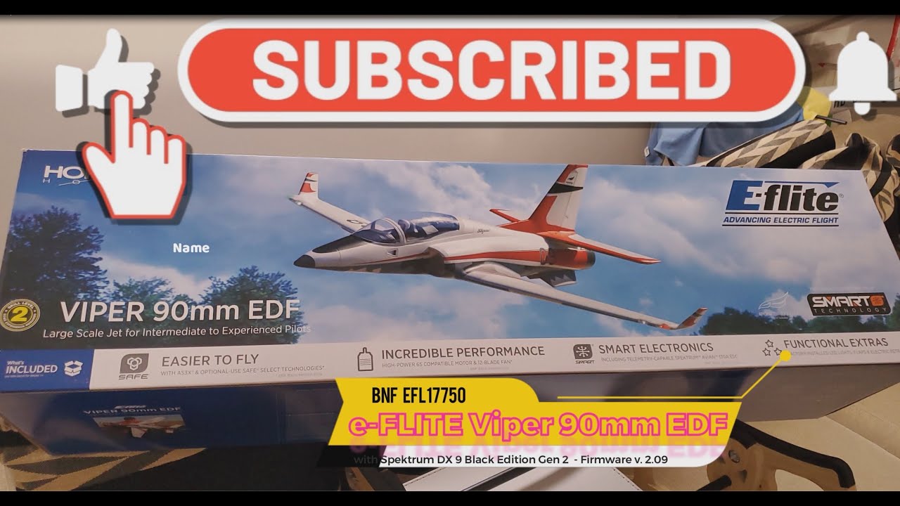 E-flite Viper 90mm EDF BNF: Unboxing & Setup ✈️
