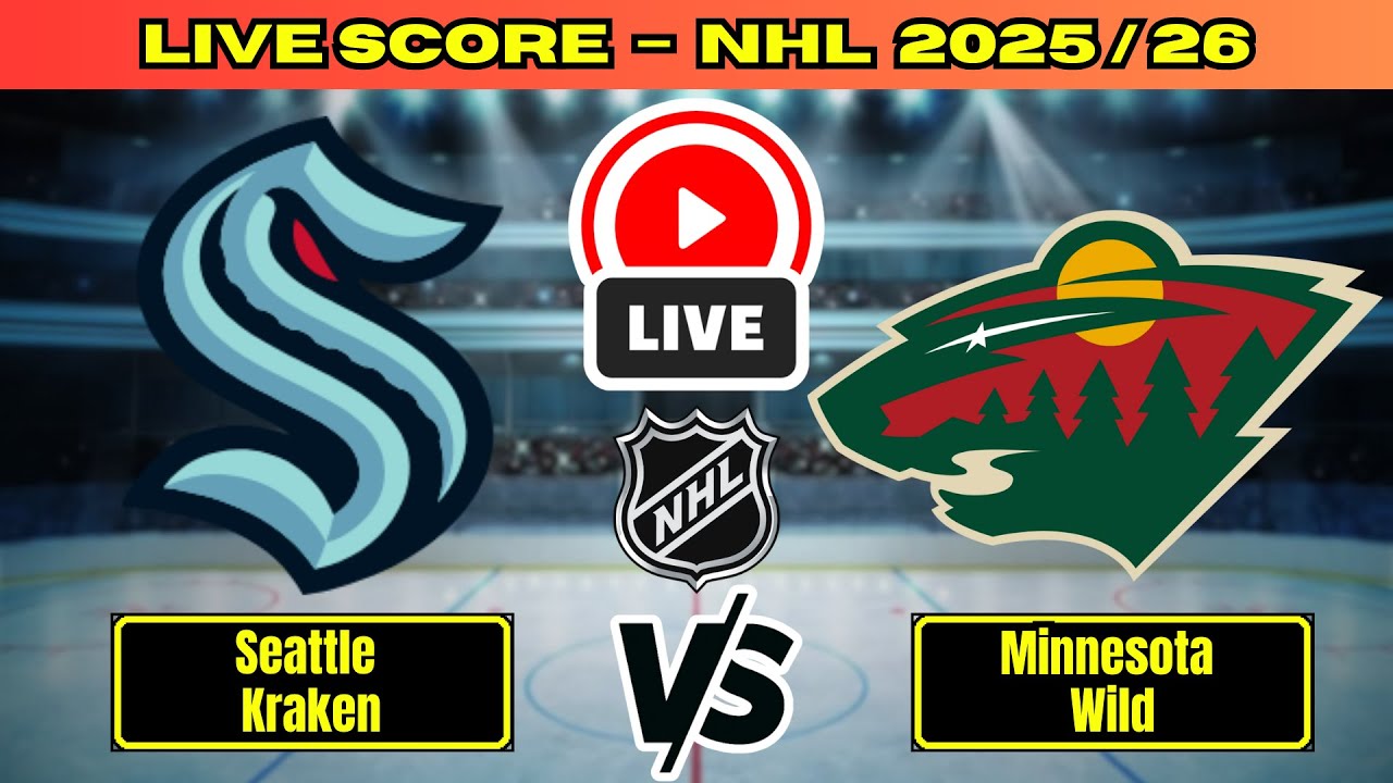 Seattle Kraken vs Minnesota Wild | NHL Live Score 🏒