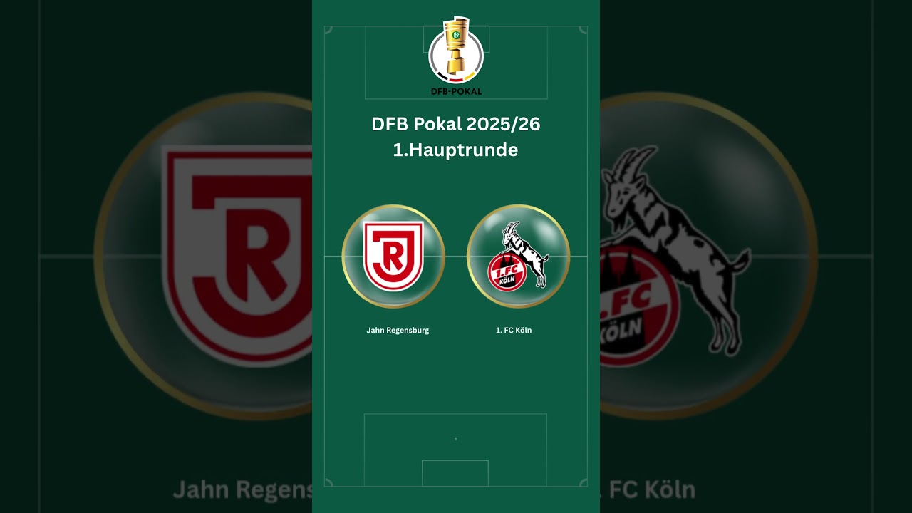 DFB-Pokal 2025/26: Erste Runde ausgelost – Alle Spiele im Überblick ⚽