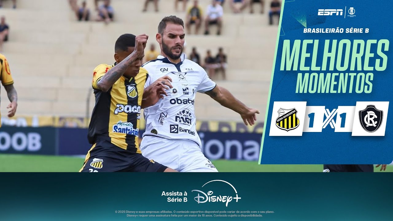 Remo e Novorizontino empatam em duelo decisivo pela Série B 🏆