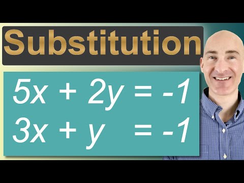 Substitution Method to Solve a System of Equations