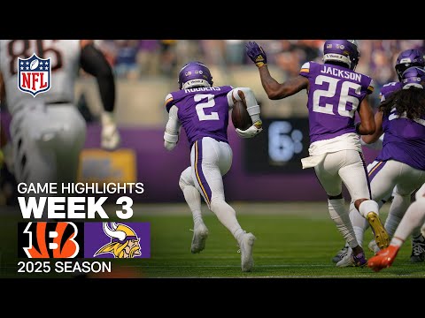 Cincinnati Bengals vs. Minnesota Vikings Game Highlights | NFL 2025 Season Week 3