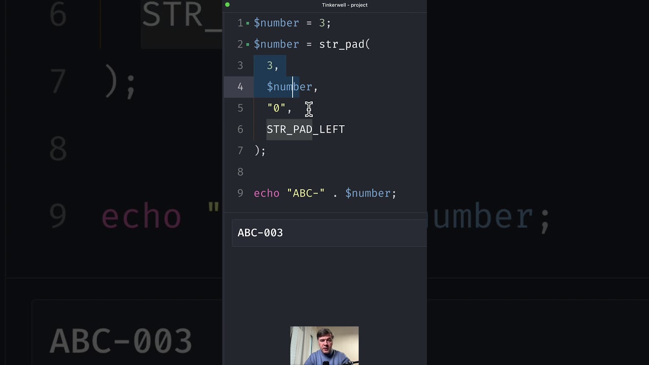 PHP: Generate Invoice Numbers with Leading Zeros