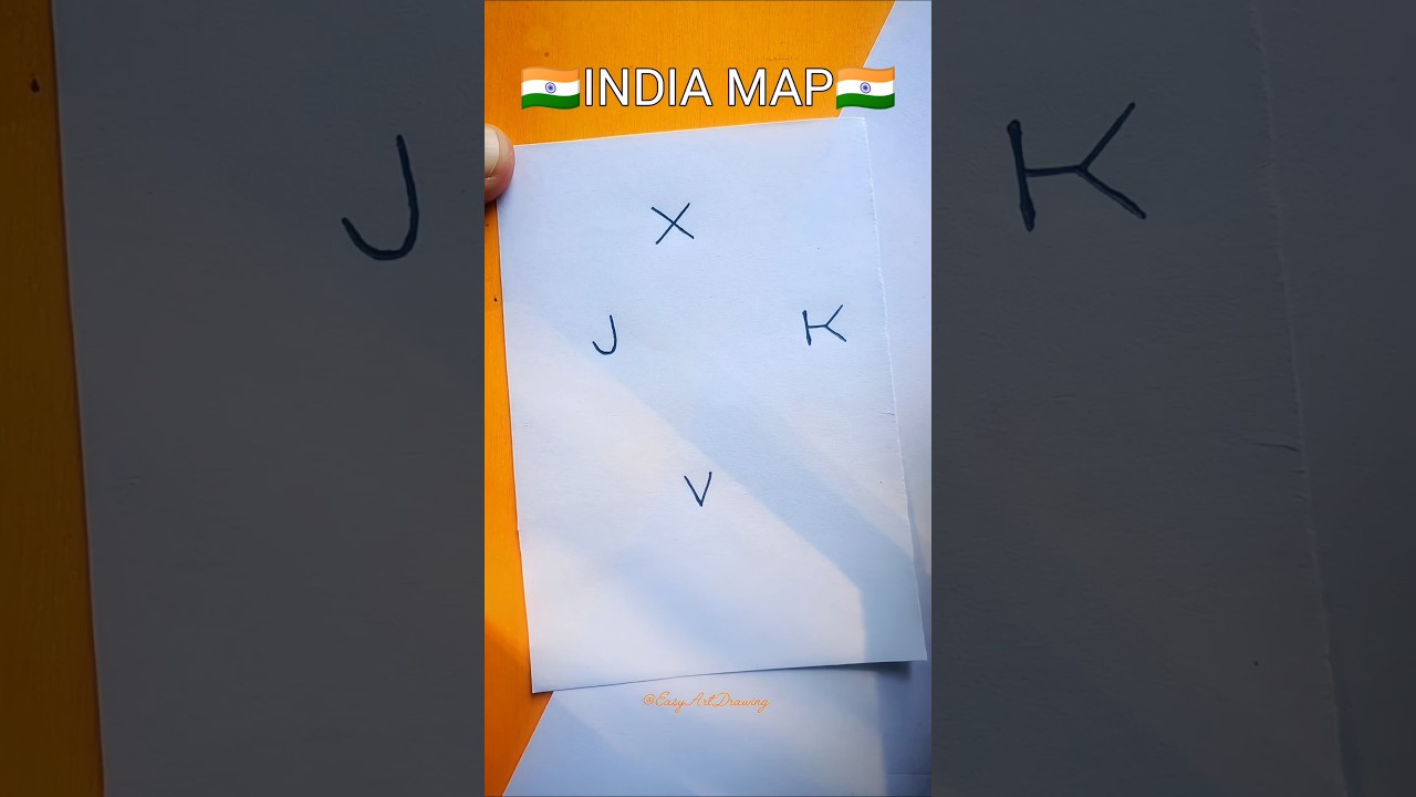 Guide to Drawing India's Map 🇮🇳