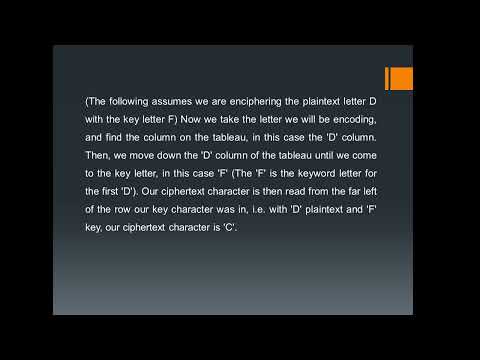 Classical Cryptography Video Presentation