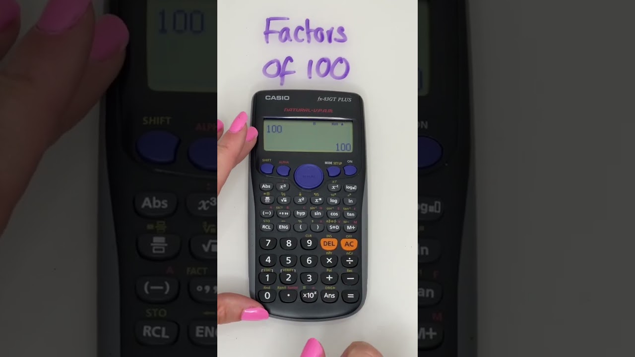 Can you find factors on your calculator? #factorsandmultiples #maths # #mathematics