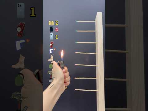 Lighters vs Matches, Which one do you think is the best?#satisfying#experiment