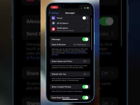 Deavtivate Read Receipts in Messages #iphone #foryou #shorts