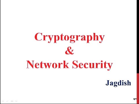 Cryptography Tutorial 01 - Overview