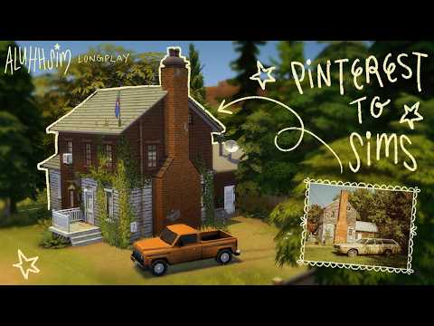 fall asleep as i build a worn countryside home🌾🧺🔨the sims 4: longplay w/commentary