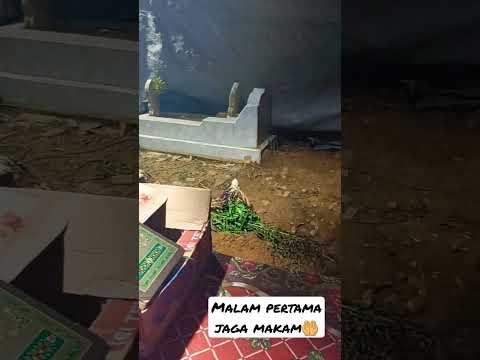 jaga kubur baru #kuburan #serem