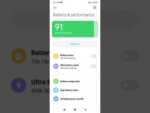 Redmi 9A में बैटरी सेवर चालू करें 🔋