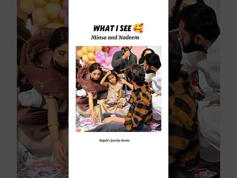What i See Minsa and Nadeem ππ #viralvideo #rajabfamily