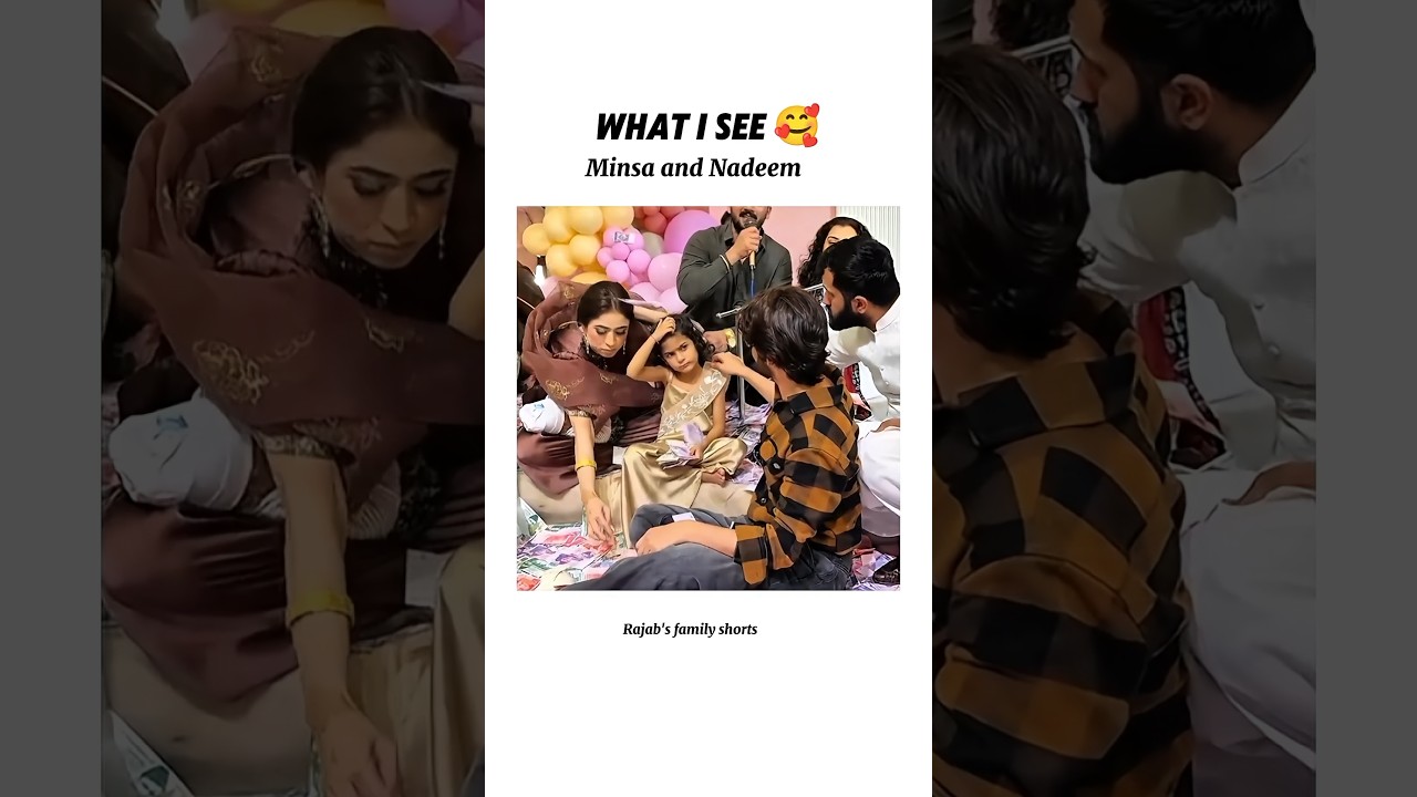 Adorable Family Moment: Nadeem’s Sweet Gesture Towards Minsa 👀💗