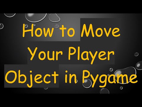 How to Move Your Player Object in Pygame