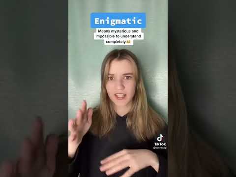 Word of the Day - Enigmatic