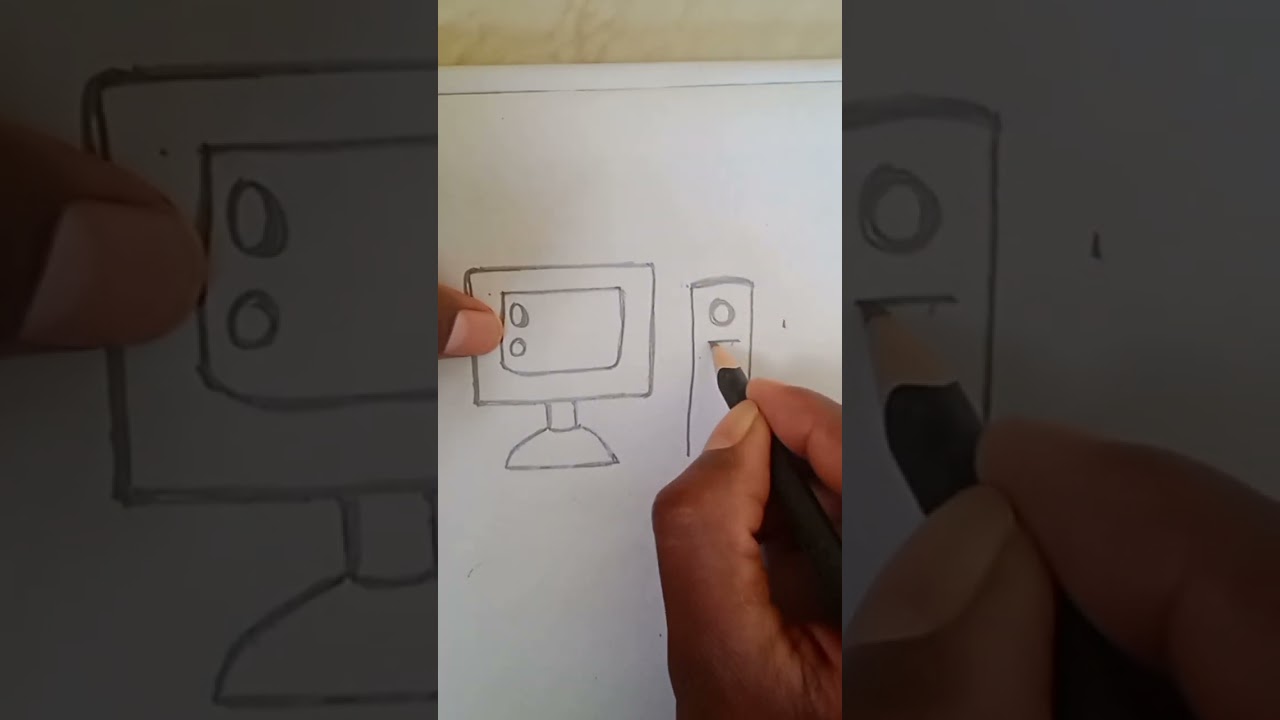Step-by-Step Guide to Drawing a Computer System 💻