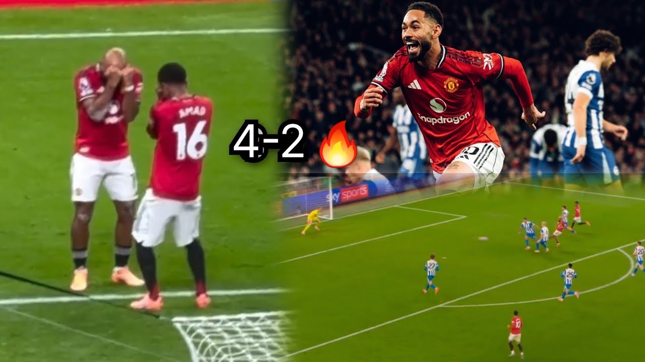 🔥 Manchester United Dominates Brighton + Incredible Goals from Mbeumo & Cunha!