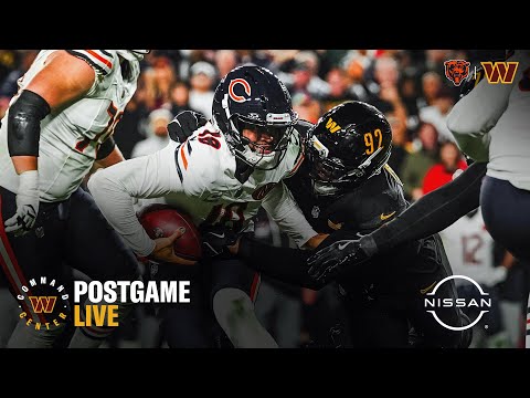 Postgame LIVE: Commanders Fall to the Bears, 25-24, on Monday Night Football