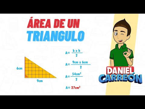 ÁREA DE UN TRIANGULO Super facil - Para principiantes