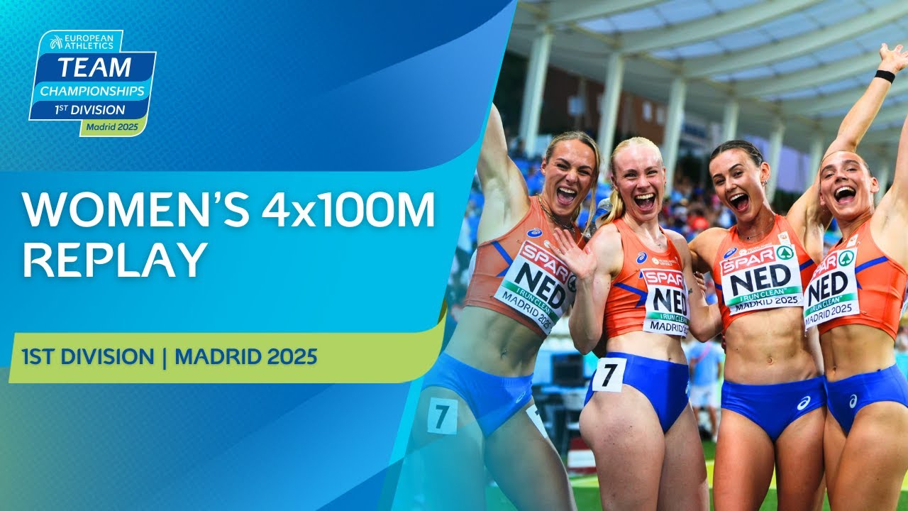 Dutch Womenโs 4x100m Relay Breaks Records at Madrid 2025 ๐ณ๐ฑ