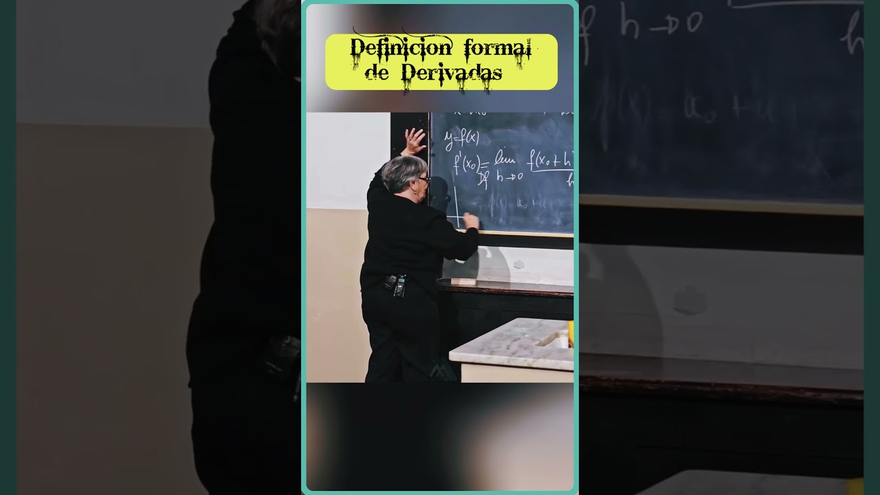 ¡Aprende la Definición Formal de Derivadas con la Lic. María Inés Baragatt! 📚