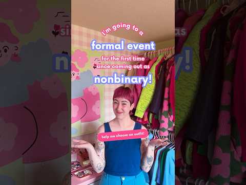 help this nonbinary person pick a wedding outfit! 🤔 #nonbinary #enby #weddingattire #androgynous