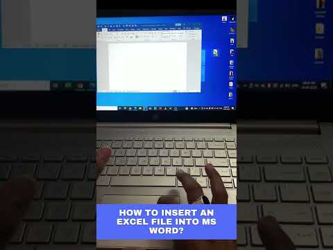 How to Insert an Excel File into MS Word