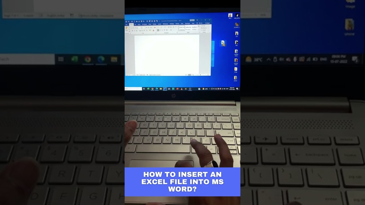 How to Insert an Excel File into MS Word