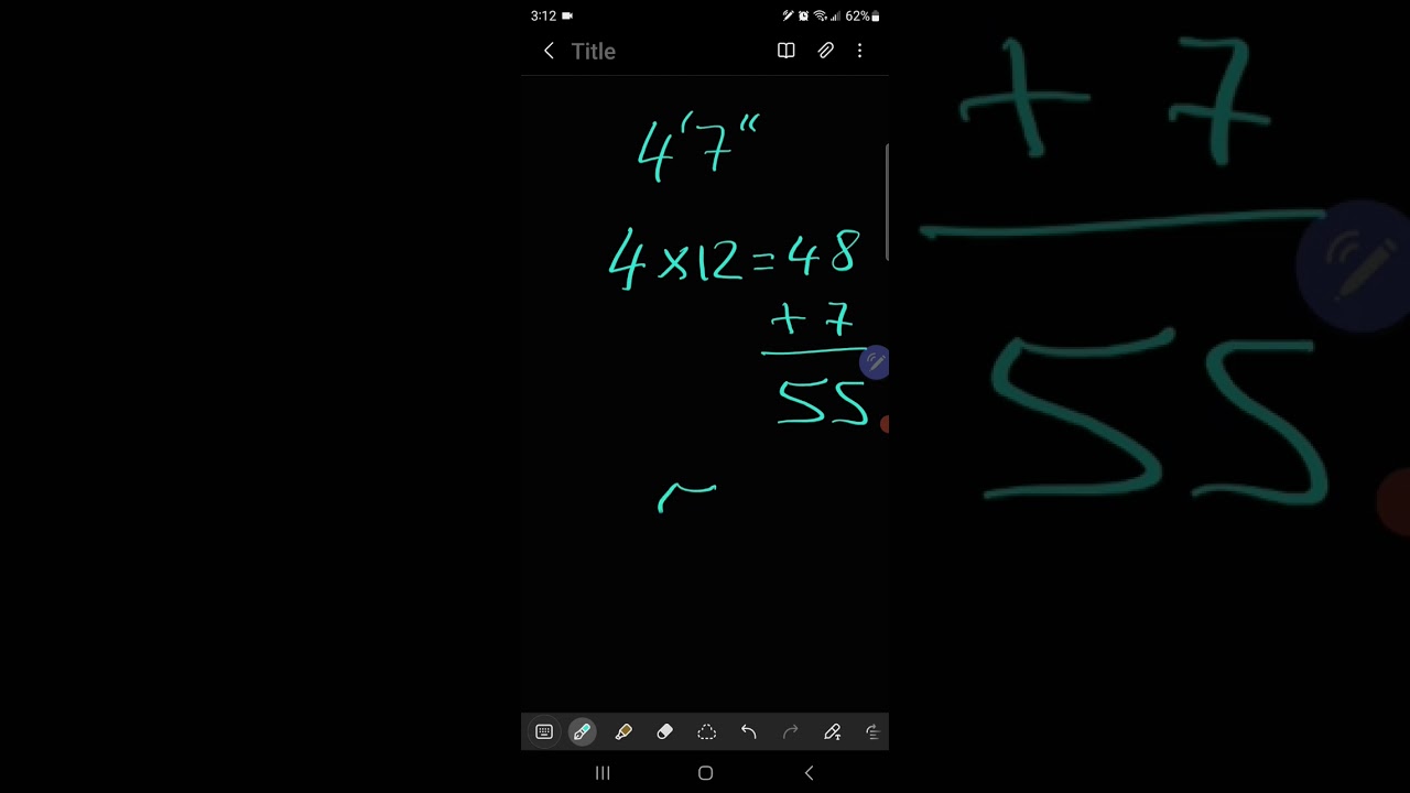 Convert Feet & Inches to Inches 📏