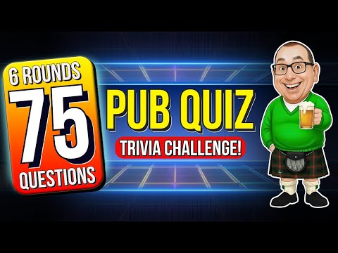 The Pub Quiz Trivia Challenge – 75 General Knowledge Quiz Questions!