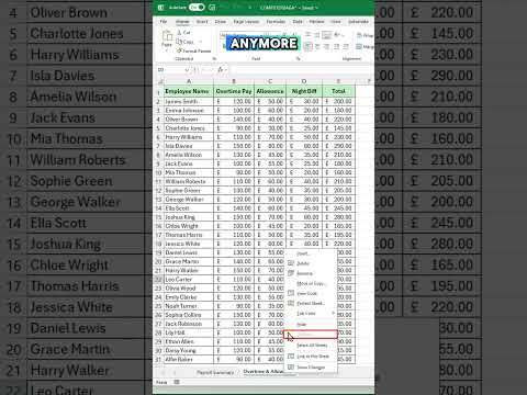 Excel Tips #105: 🔒 Hide Excel Sheets for Real – Not Just the Usual Way!