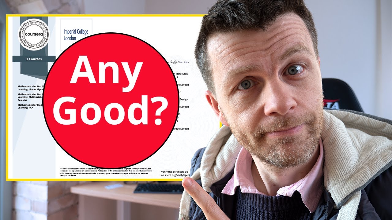 Mathematics for Machine Learning by Imperial College on Coursera: In-Depth Review π