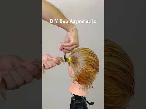 DIY Bob Asymmetric haircut