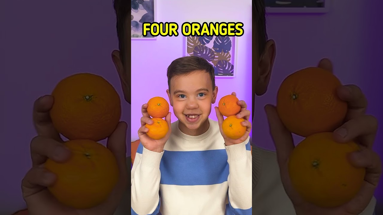 Counting Fun with Oranges for Kids