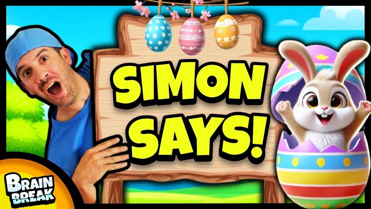 Simon Says Easter Brain Break for Kids 🐰