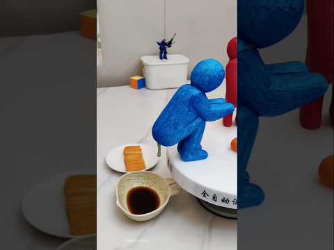 He Trained His Statues to Serve Food… What Happened Next Is Hilarious!