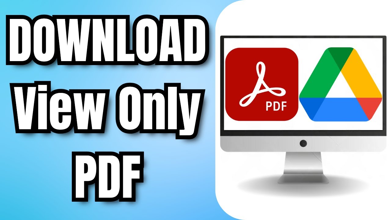 How to Download a View-Only PDF from Google Drive