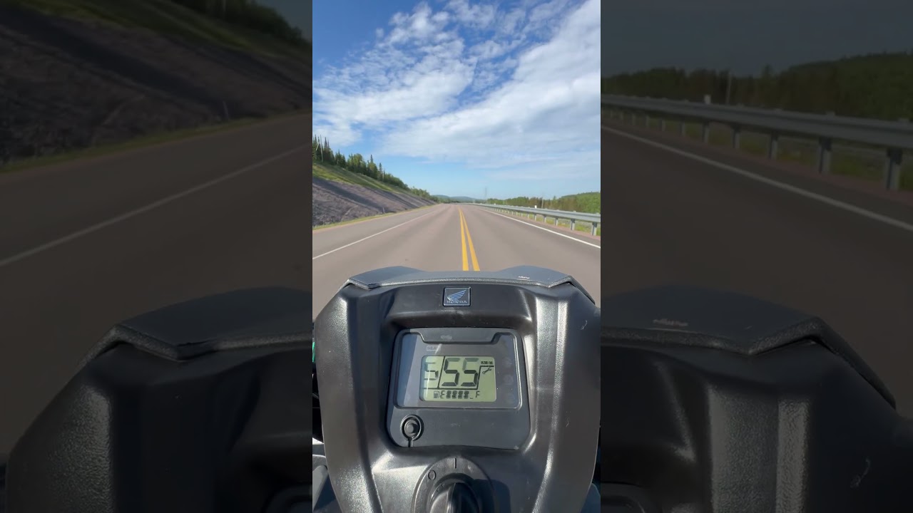 Top speed closed highway run on a  2025 #honda #rubicon 520 #atv #atc #allterraincircus